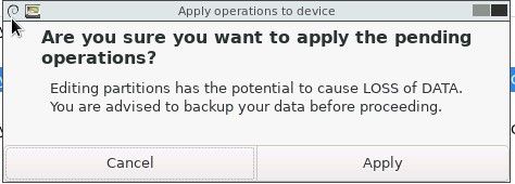 How to use GParted for partition modification on a KVM VPS