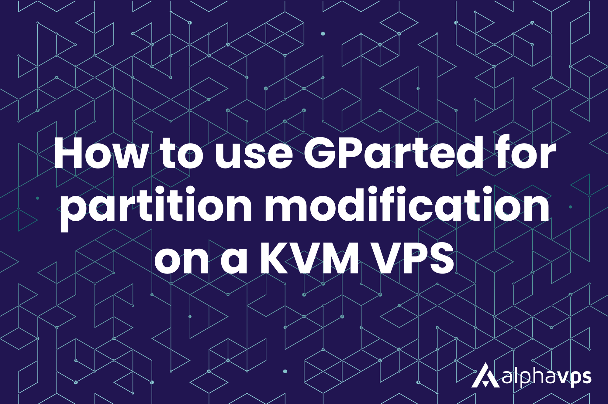 How to use GParted for partition modification on a KVM VPS