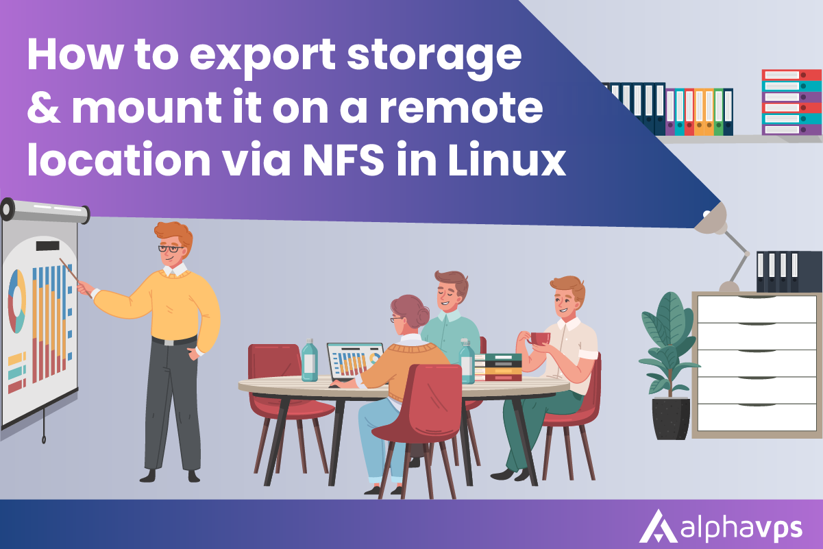How to export storage and mount it on a remote location via NFS in Linux
